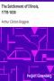 [Gutenberg 34049] • The Settlement of Illinois, 1778-1830